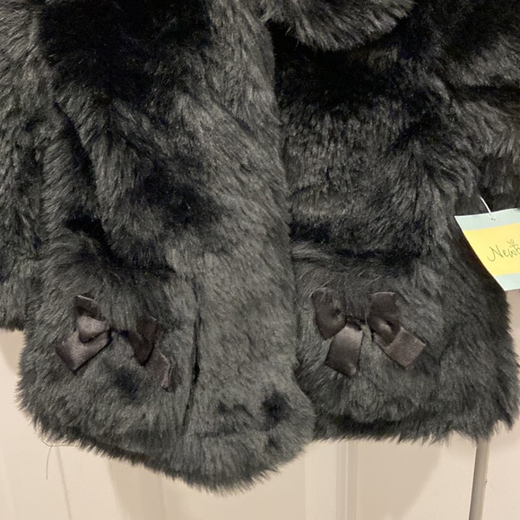 Newberry Black Faux Fur Coat - Picture 3 of 7